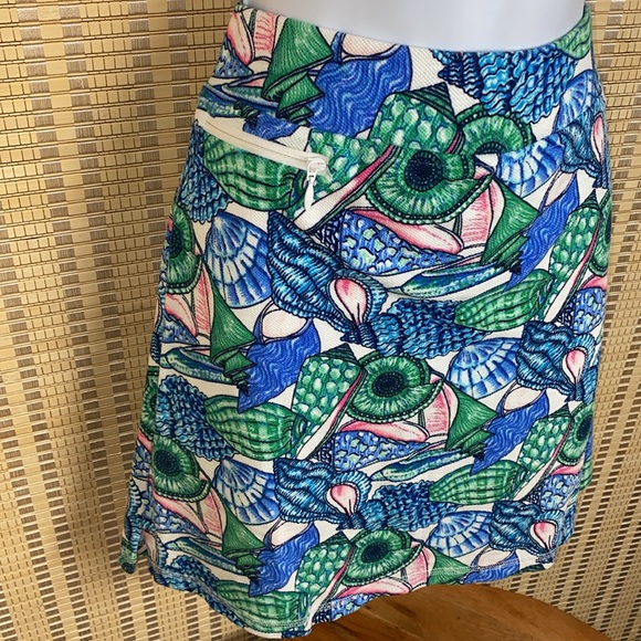 🔶T By Talbots Colorful Sea Shell Print Knit Pull On Skort
Size Medium - Picture 2 of 5